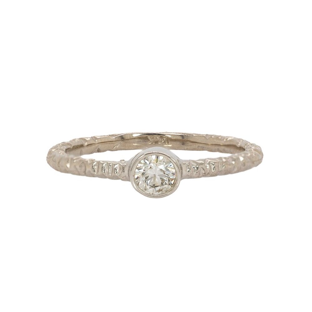 Lab Diamond Ring in Solid 14K Gold | Fine Jewelry